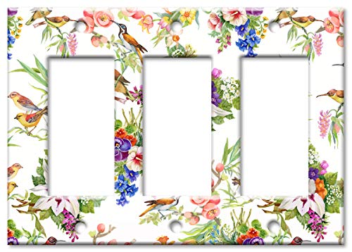 Watercolor Birds Art Plates Brand Single Gang Toggle Switch/Wall Plate Watercolor Birds Art Plates Brand Single Gang Toggle Switch/Wall Plate